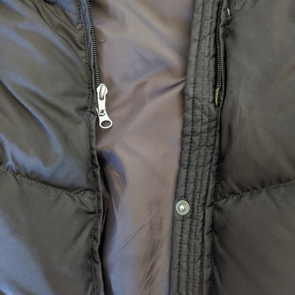 Lands End women's brown down coat - Picture 9 of 11